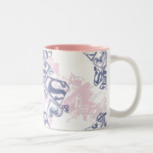 Tasse 2 Couleurs Supergirl Pink and Purple Pattern