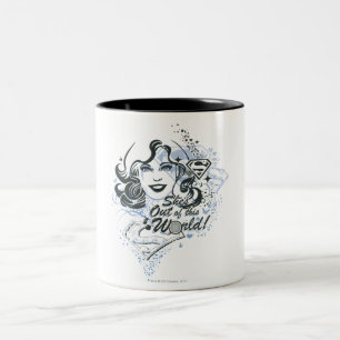 Tasse 2 Couleurs Supergirl She's Out of this World !