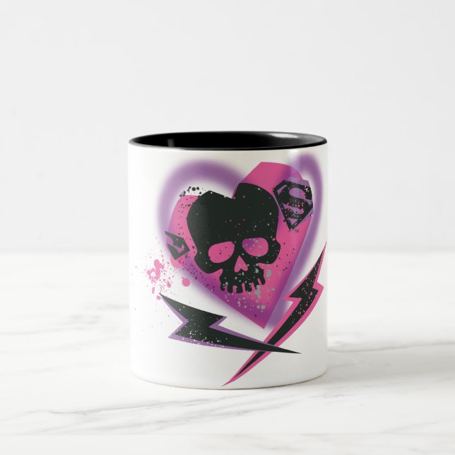 Tasse 2 Couleurs Supergirl Skuls et Lightning (Centre)