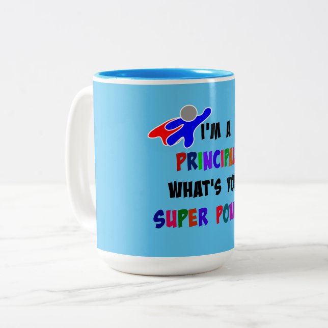 Tasse 2 Couleurs Superhéros principal (Devant gauche)