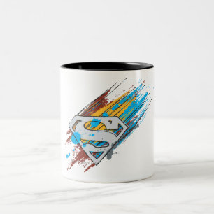 Tasse 2 Couleurs Superman S-Shield Logo Paint Streaks