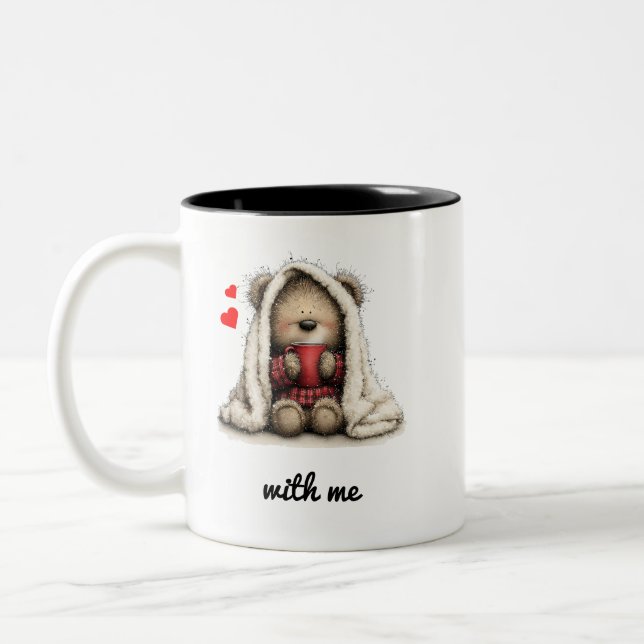 Tasse 2 Couleurs Supportez-moi  (Gauche)