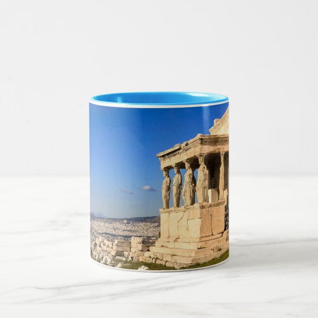 Tasse 2 Couleurs Sur l'Horizon bleu grec (Centre)