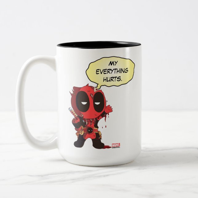 Tasse 2 Couleurs Survivant de Mini Deadpool (Gauche)