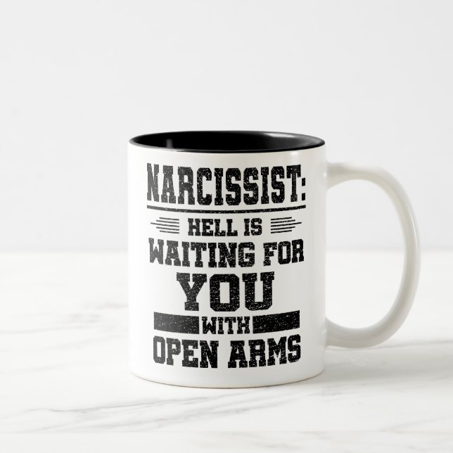 Tasse 2 Couleurs Survivant de Narcissist (Droit)