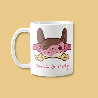 Tasse 2 Couleurs Sweet & Sassy Axolotl Neapolitan Crème glacée