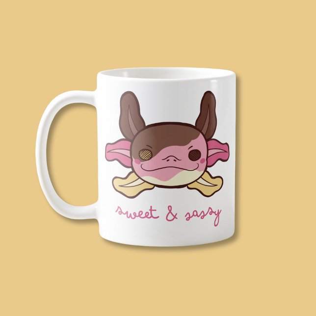 Tasse 2 Couleurs Sweet & Sassy Axolotl Neapolitan Crème glacée (Créateur téléchargé)