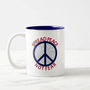 Tasse 2 Couleurs Symbole bleu rouge bleu