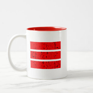Tasse 2 Couleurs Symbole cool à 3 lignes Uniformité & Harmonie Co