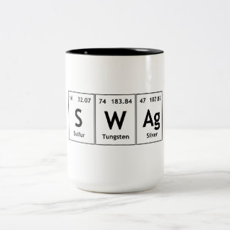 Tasse 2 Couleurs Symbole de chimie de mot d'élément de Tableau