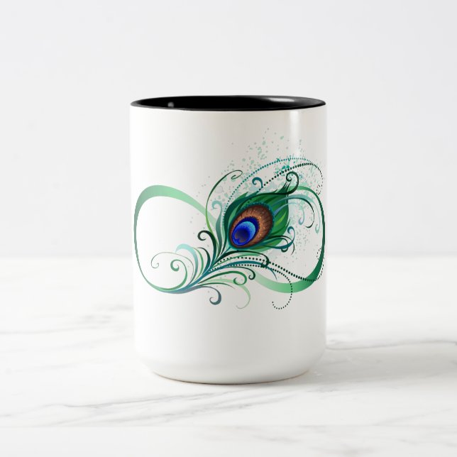 Tasse 2 Couleurs Symbole de l'Infinity (Centre)