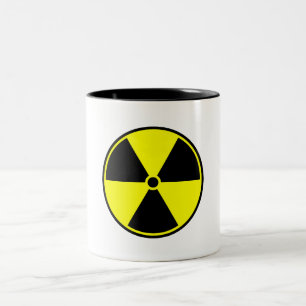 Tasse 2 Couleurs Symbole de matériel radioactif