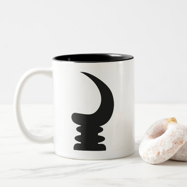 Tasse 2 Couleurs Symbole du klaxon | de guerre d'AKOBEN | de (Avec donut)