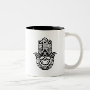Tasse 2 Couleurs Symbole inspiré de Hamsa