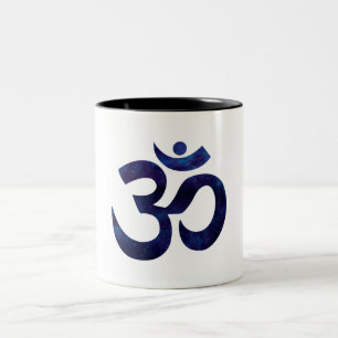 Tasse 2 Couleurs Symbole Om Ohm Signe Yoga Méditation Zen
