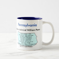 Symboles et carte de la Pennsylvanie