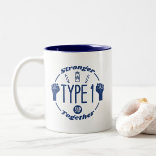 Tasse 2 Couleurs T1 Plus fort ensemble
