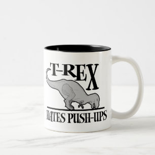 Tasse 2 Couleurs T-Rex déteste les pousées $18,95