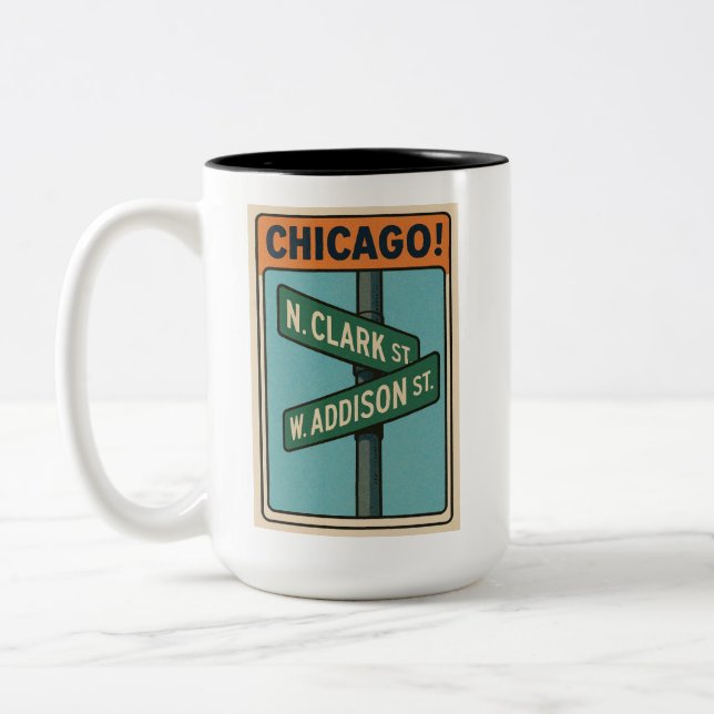 Tasse 2 Couleurs T-shirt d'intersection Clark et Addison (Gauche)