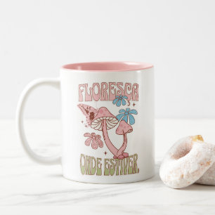 Tasse 2 Couleurs T-shirt floral boho Citation de motivation