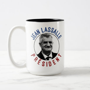 Tasse 2 Couleurs T-shirt Jean Lassalle Président 2022