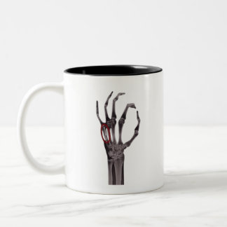 Tasse 2 Couleurs T-shirt X-RAY Skeleton