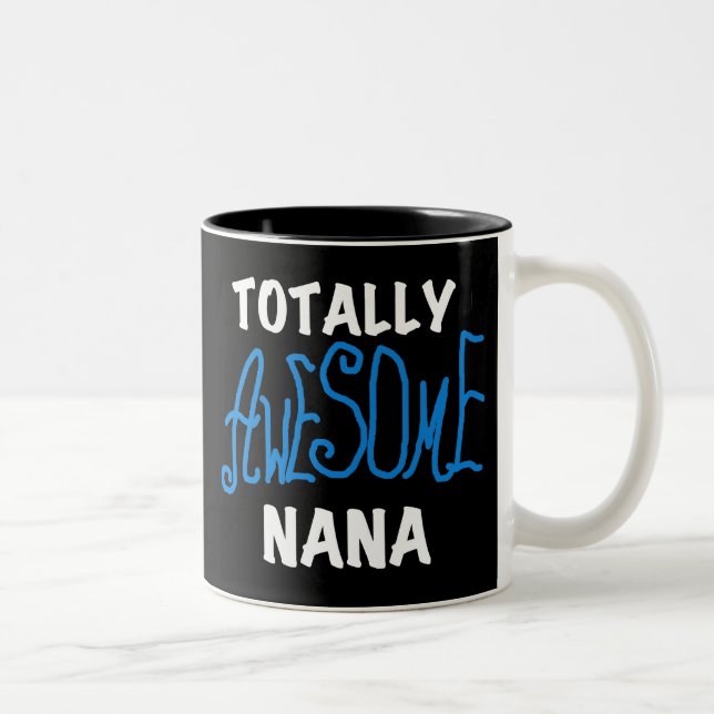 Tasse 2 Couleurs T-shirts et cadeaux bleus totalement (Droit)
