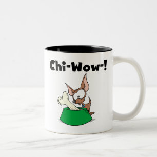 Tasse 2 Couleurs T-shirts et cadeaux Chihuhua Chi-Wow