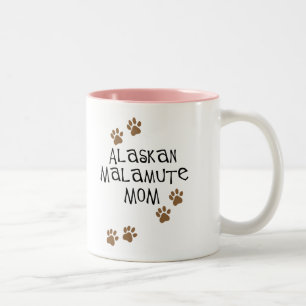 Tasse 2 Couleurs T-shirts et cadeaux de maman de Malamute d'Alaska