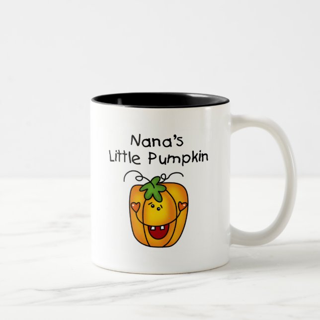 Tasse 2 Couleurs T-shirts et cadeaux de Nana's Little Citrouille (Droit)