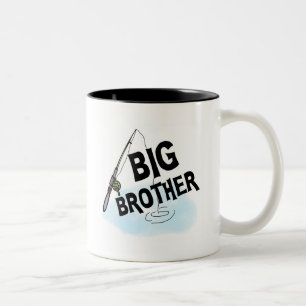 Tasse 2 Couleurs T-shirts et cadeaux de pêche de frère
