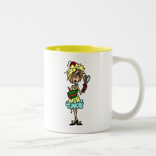 Tasse 2 Couleurs T-shirts et cadeaux Messy Cook (Droit)