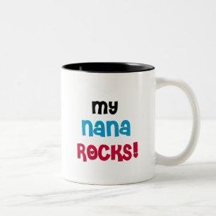 Tasse 2 Couleurs T-shirts et cadeaux My Nana Rocks