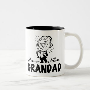 Tasse 2 Couleurs T-shirts et cadeaux Smiling New Grand-père