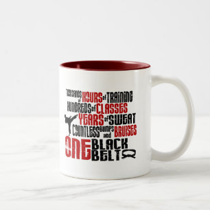 Tasse 2 Couleurs T-SHIRTS et HABILLEMENT d'UN KARATÉ de la ceintur