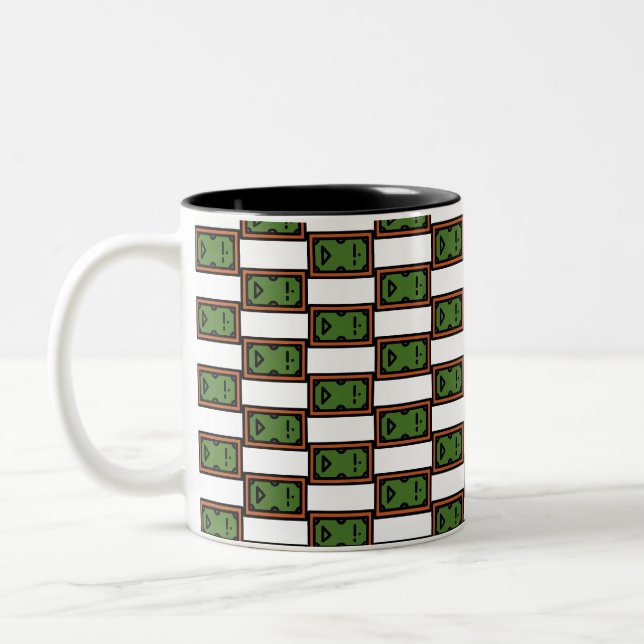 Tasse 2 Couleurs table de billard (Gauche)