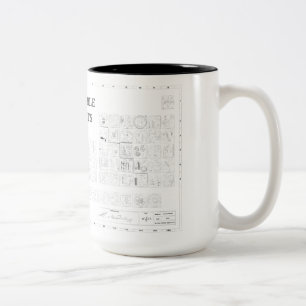 Tasse 2 Couleurs Tableau périodique illustré des éléments