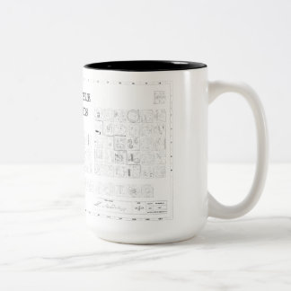 Tasse 2 Couleurs Tableau périodique illustré des éléments