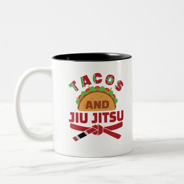 Tasse 2 Couleurs Tacos et Jiu Jitsu (Gauche)
