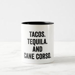 Tasse 2 Couleurs Tacos Tequila Et Canne Corso