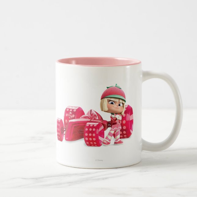Tasse 2 Couleurs Taffyta Poster avec voiture (Droit)