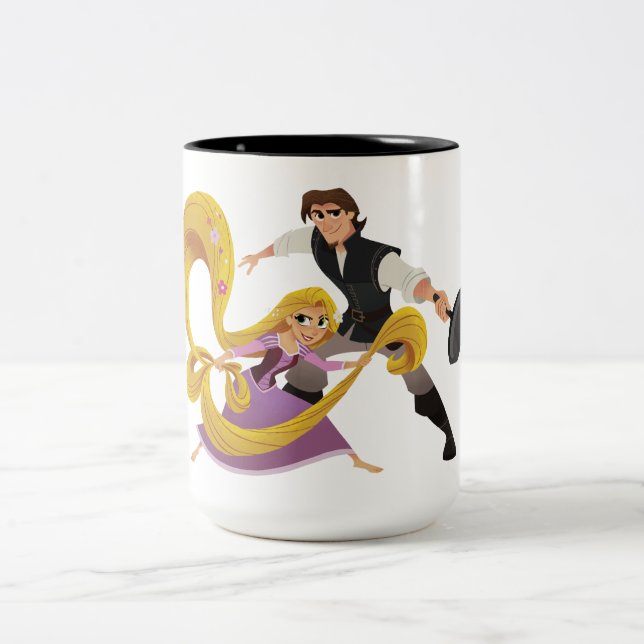 Tasse 2 Couleurs Tangé | Rapunzel & Eugene (Centre)