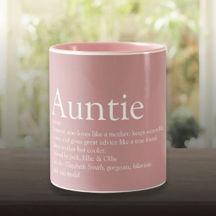 Tasse 2 Couleurs Tante Tante Définition Dusty Rose rose