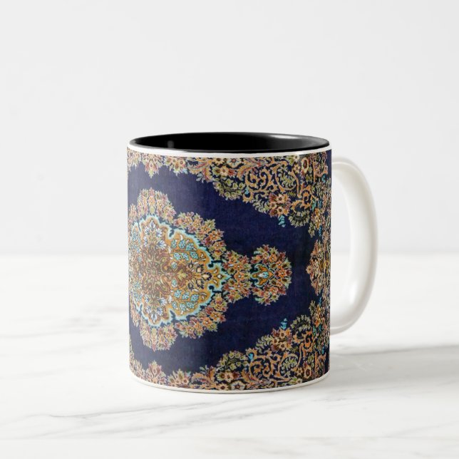 Tasse 2 Couleurs Tapis Oriental Killim (Devant droit)
