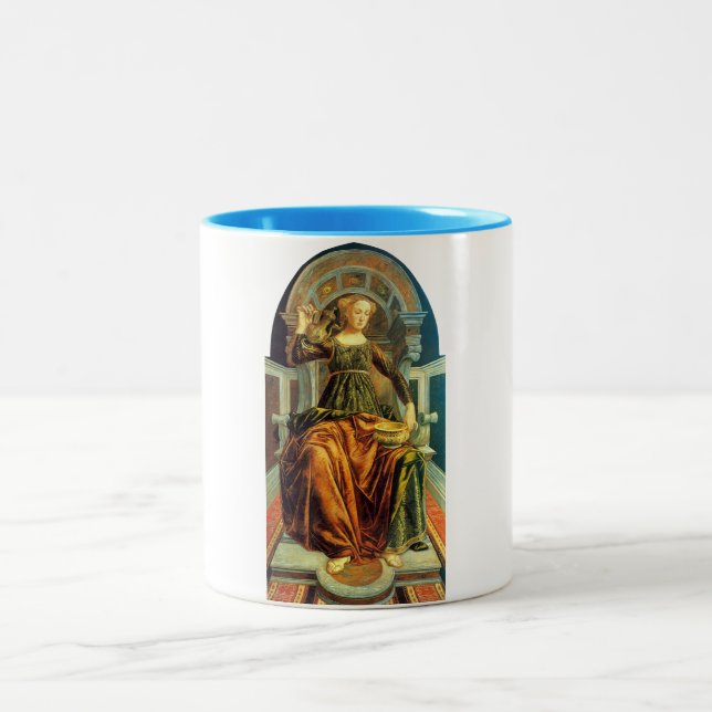 TASSE 2 COULEURS TAROTS DE RENAISSANCE ANTIQUE 14 / TEMPÉRANCE (Centre)