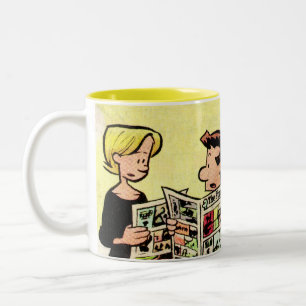 Tasse 2 Couleurs "Tasse de dimanche Funnies de la norme"