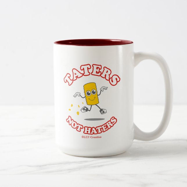 Tasse 2 Couleurs Taters pas haïr (Droit)