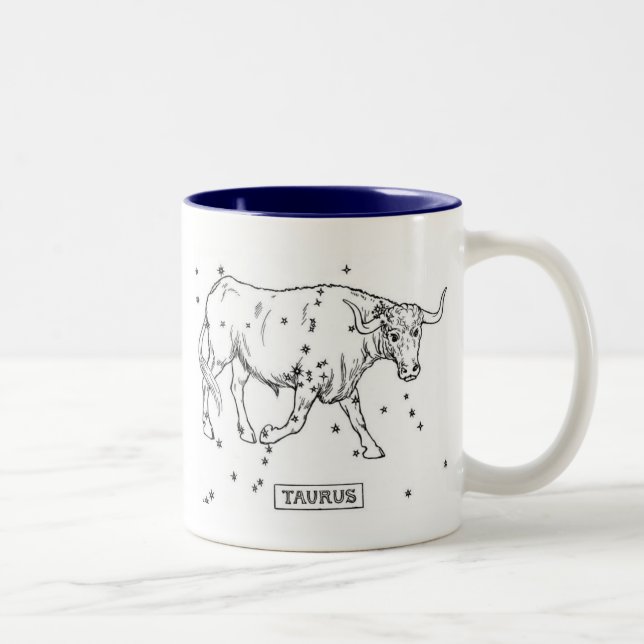 Tasse 2 Couleurs Taureau (Droit)