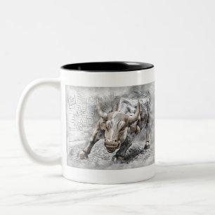 Tasse 2 Couleurs Taureau de Wall Street