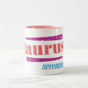 Tasse 2 Couleurs Taureau LtPink